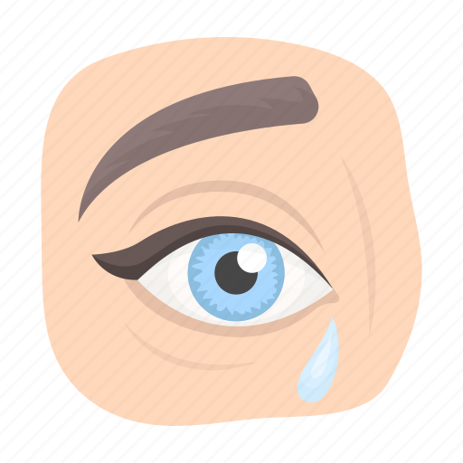Crying, eye, grief, tear icon - Download on Iconfinder