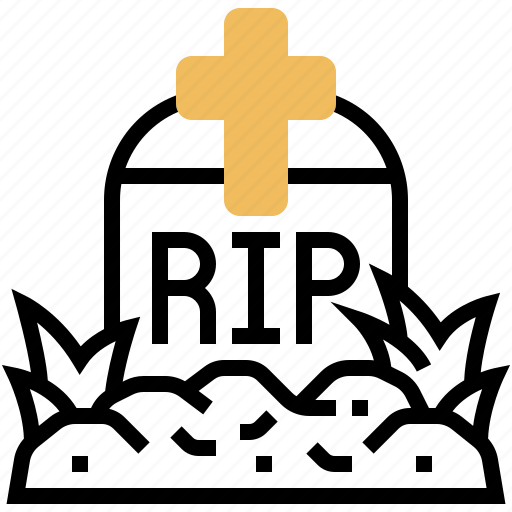 Burial, cemetery, death, grave, tombstone icon - Download on Iconfinder