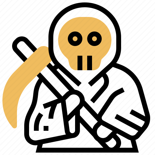 Death, grim, reaper, sickle, skull icon - Download on Iconfinder