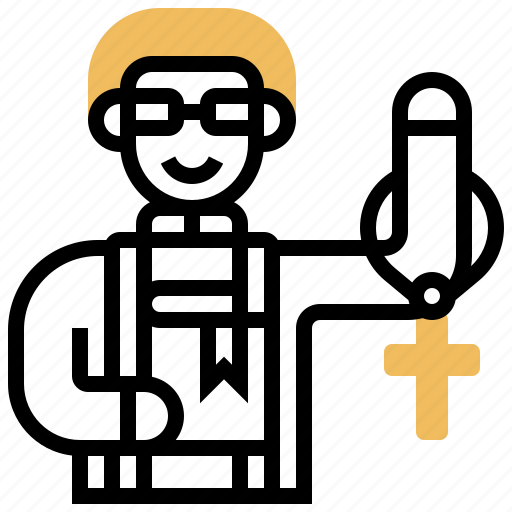Catholic, church, pastor, priest, religion icon - Download on Iconfinder