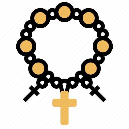 Bead, catholic, crucifix, pray, rosary icon - Download on Iconfinder