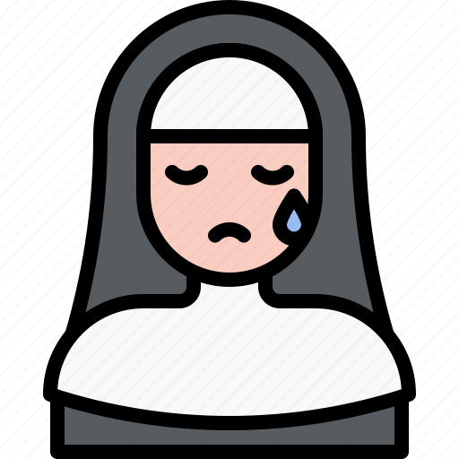 Funeral, burial, grief, nun icon - Download on Iconfinder