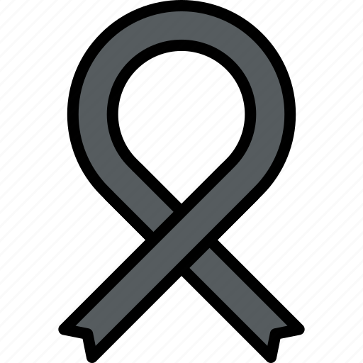 Funeral, burial, grief, ribbon icon - Download on Iconfinder