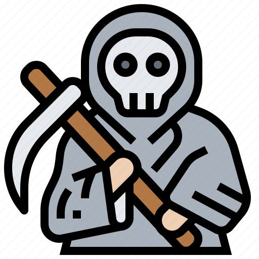 Death, grim, reaper, sickle, skull icon - Download on Iconfinder