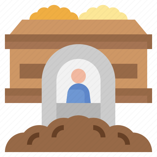 Burial, casket, coffin, death, funeral, mourning, tomb icon - Download on Iconfinder