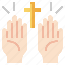 christian, cross, death, pray, prayer