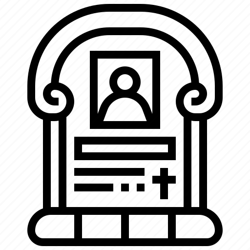 Burial, cemetery, gravestone, headstone, tomb icon - Download on Iconfinder
