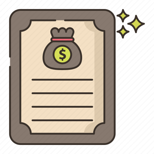 Bequest, document, will, money icon - Download on Iconfinder