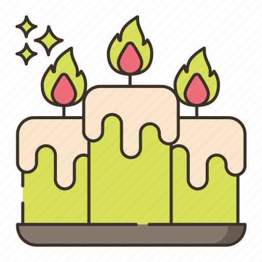 Candles, flame, fire icon - Download on Iconfinder