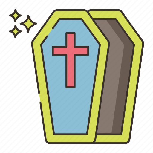 Casket, grave, death, cemetery icon - Download on Iconfinder
