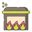 cremation, death, fire, flame 