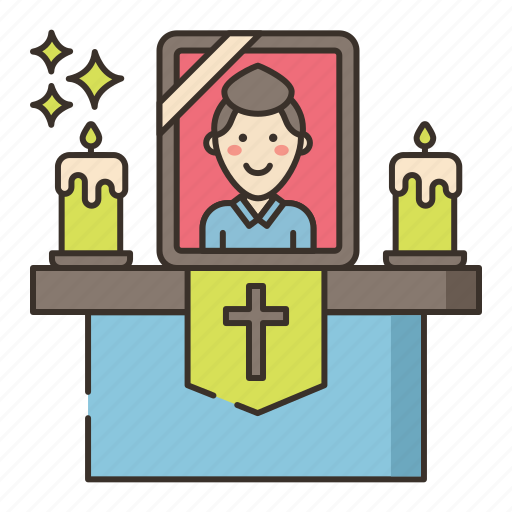 Funeral, arrangements, candles, death icon - Download on Iconfinder