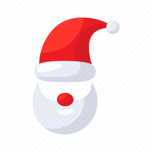 Santa, clause, funny, costume, flat, icon, red icon - Download on Iconfinder