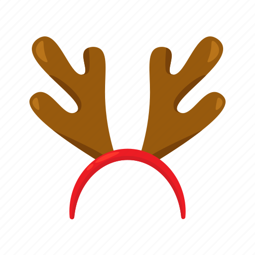 Christmas, accessory, flat, icon, reindeer, antlers, headband icon - Download on Iconfinder