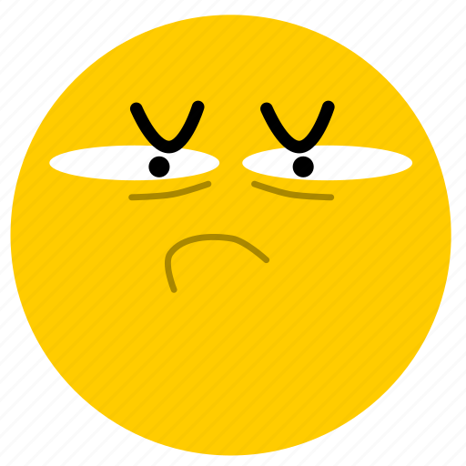 Suspicious, thinking, skeptical, frown, furrow, doubt, emoji icon - Download on Iconfinder