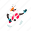 funny, snowman, flat, icon, sweets, present, christmas, lollipop, smile 