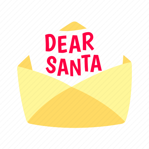 Letter, santa, claus, flat, icon, mail, email icon - Download on Iconfinder
