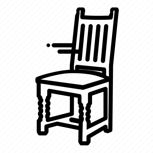 Chair, classic, dining chair, dinner, eat, furniture icon - Download on Iconfinder