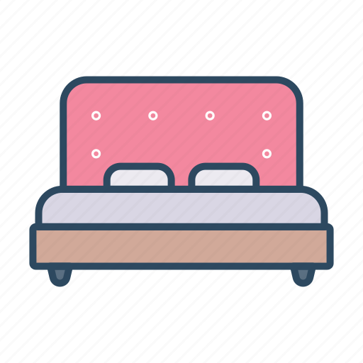 Furnitures, double bed, bed, furniture, interior icon - Download on Iconfinder