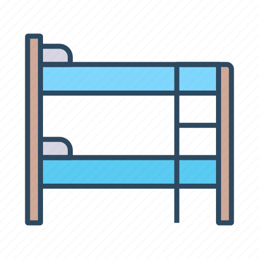 Furnitures, bunk bed, bookshelf, bookcase, furniture, interior icon - Download on Iconfinder