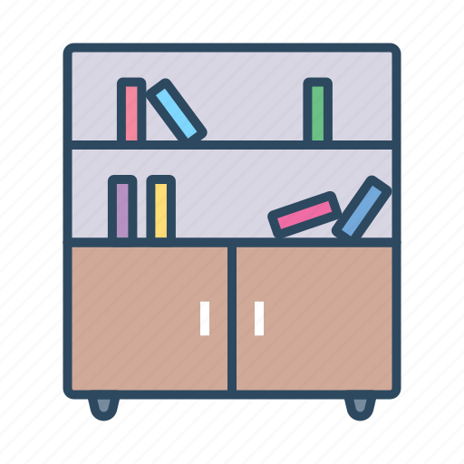 Furnitures, bookshelf, bookcase, furniture, interior icon - Download on Iconfinder