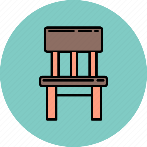 Chair, front, furniture, wooden icon - Download on Iconfinder