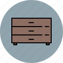 bedroom, drawers, furniture, wooden