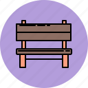 bench, furniture, outdoor, wooden