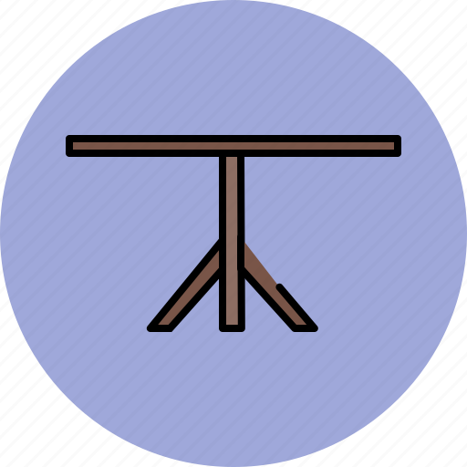 Dining, furniture, leg, single, table, wooden icon - Download on Iconfinder