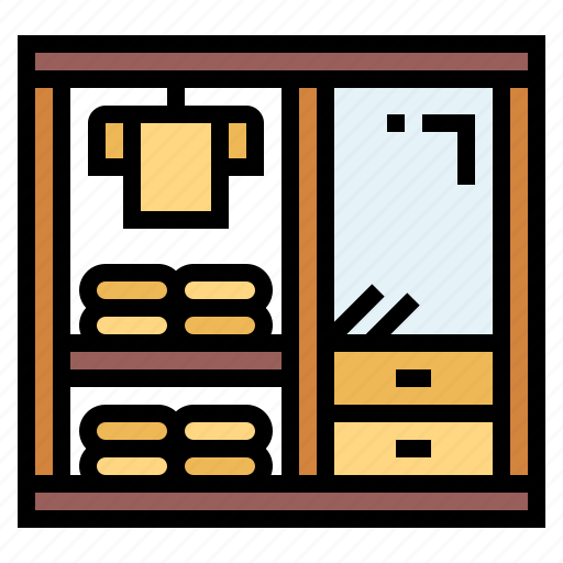 Closet, locker, wardrobe, wooden icon - Download on Iconfinder