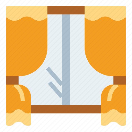 Curtains, furniture, glass, window icon - Download on Iconfinder