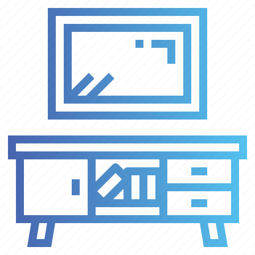 Shelf, television, tv icon - Download on Iconfinder