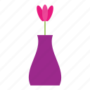 decor, flower, tulp, vase