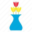 decor, flowers, tulp, vase