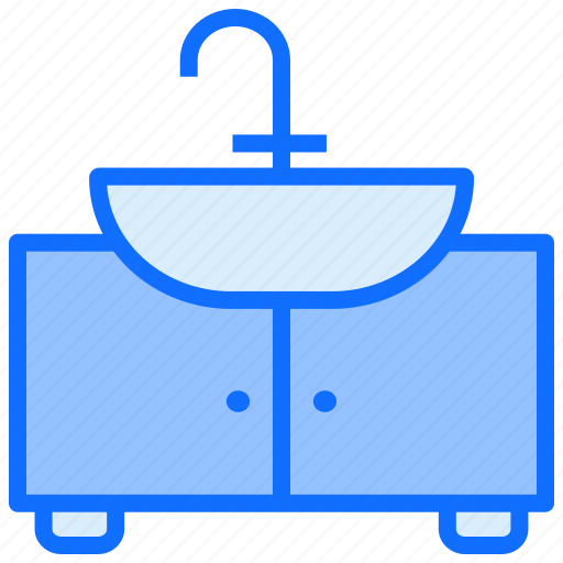 Furniture, interior, sink, basin, cabinet, bathroom icon - Download on Iconfinder