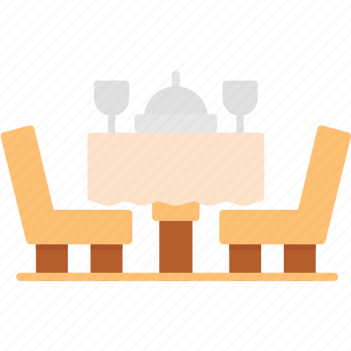 Dinner, table, chairs, household, restaurent icon - Download on Iconfinder