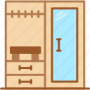 wardrobe, cabinet, closet, cupboard, furniture