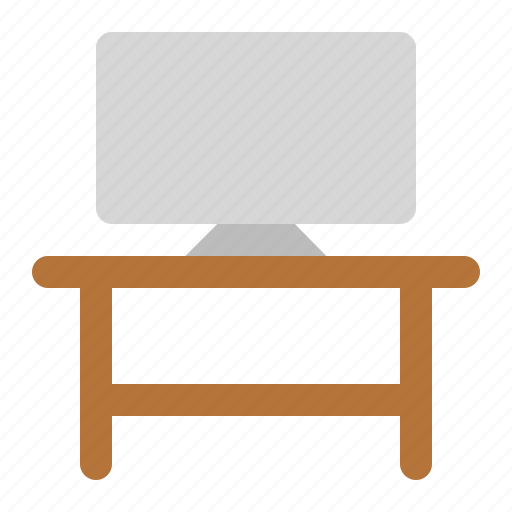 Furniture, house, room, table, television icon - Download on Iconfinder