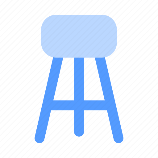 Stool, bar, furniture, high, chair, and, household icon - Download on Iconfinder