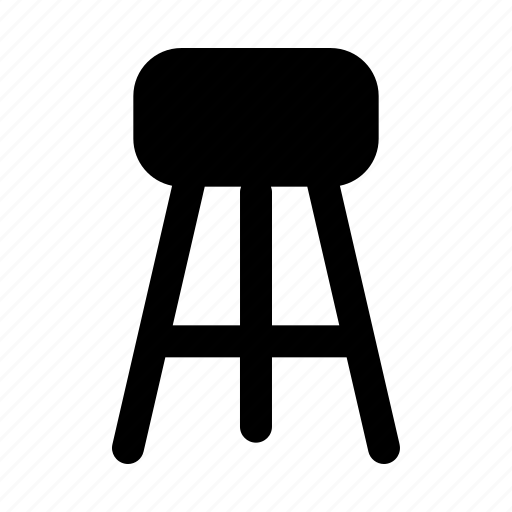 Stool, bar, furniture, high, chair, household icon - Download on Iconfinder
