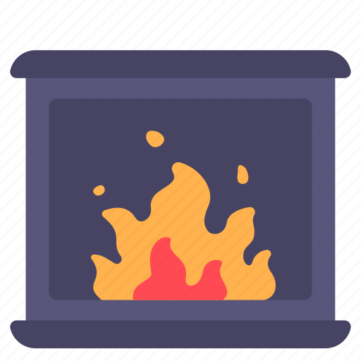 Fireplance, chimney, home, fire, warmth icon - Download on Iconfinder