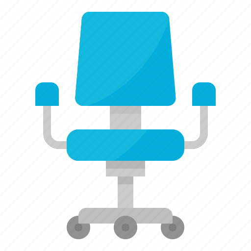 Chair, furniture, office, seat, wheels icon - Download on Iconfinder