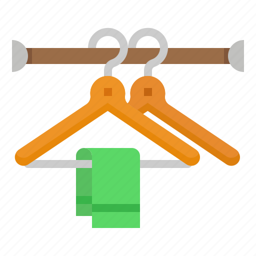 Clothes, clothing, hanger, towel, wardrobe icon - Download on Iconfinder
