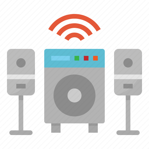 Home, music, radio, speakers, theatre icon - Download on Iconfinder
