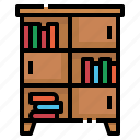 book, cabinet, furniture, library, shelf
