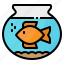 aquarium, bowl, fish, goldfish, pet 