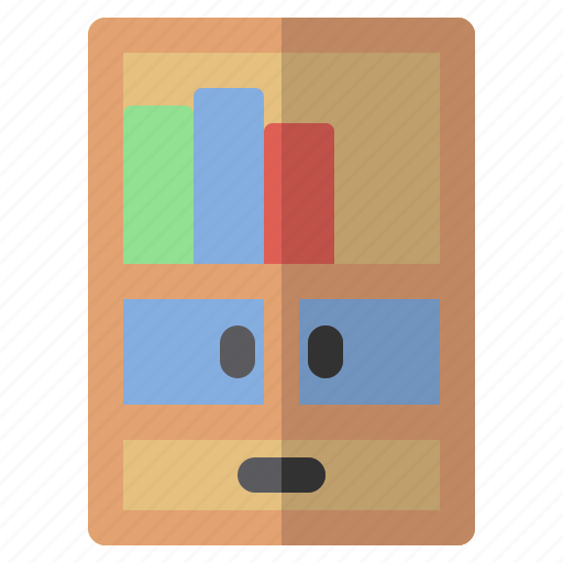 Book, bookcase, furniture, library icon - Download on Iconfinder