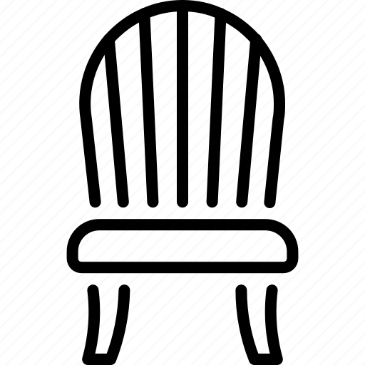 Chair, dining, furnishing, furniture, household, seat, windsor icon - Download on Iconfinder