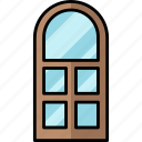 door, furniture, glass, interior, window