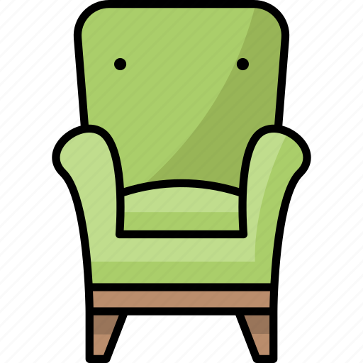 Armchair, chair, furniture, interior, living room icon - Download on Iconfinder